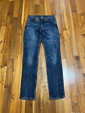 Levi's 511 Jeans Men's W34 L34 Blue Dark Wash Slim Fit Mid Rise